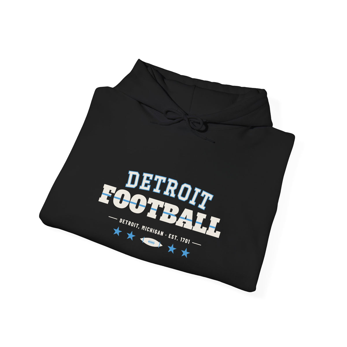 Retro Varsity Hoodie — Detroit Football Edition