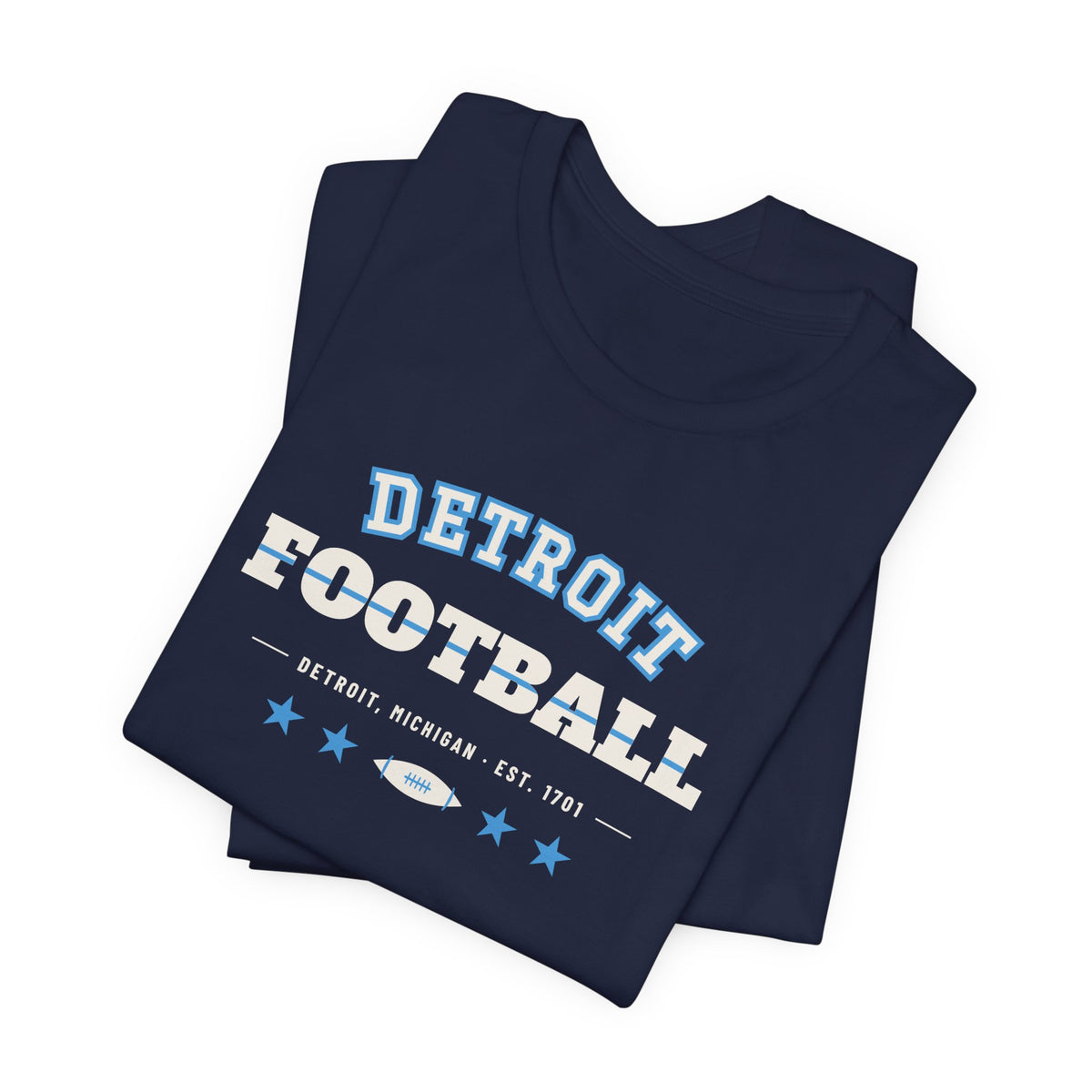 Retro Varsity Tee — Detroit Football Edition