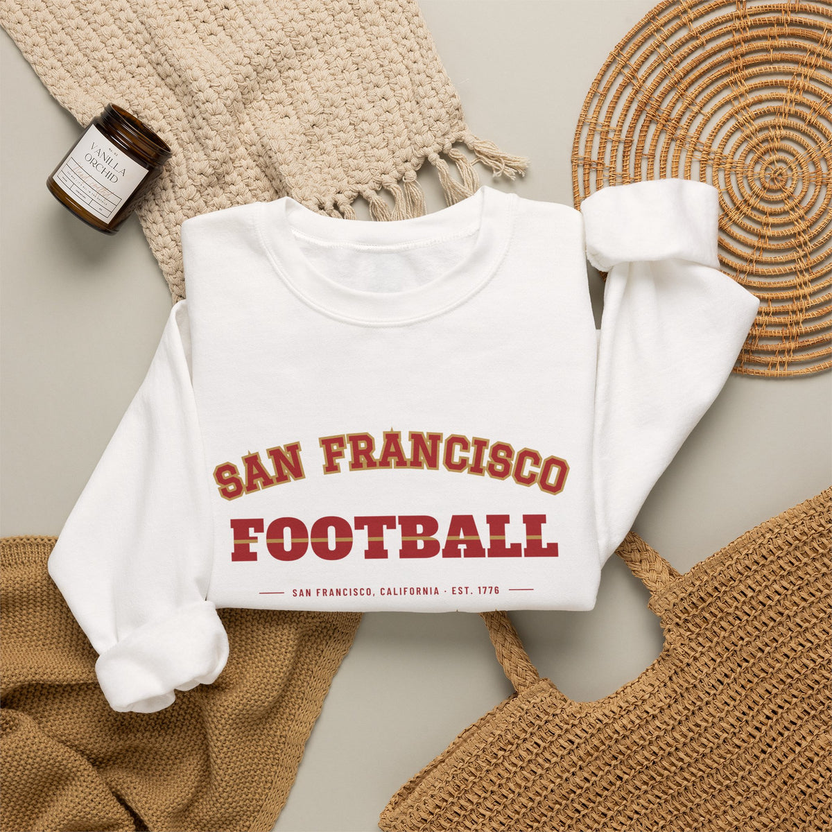 Retro Varsity Sweatshirt — San Francisco Football Edition