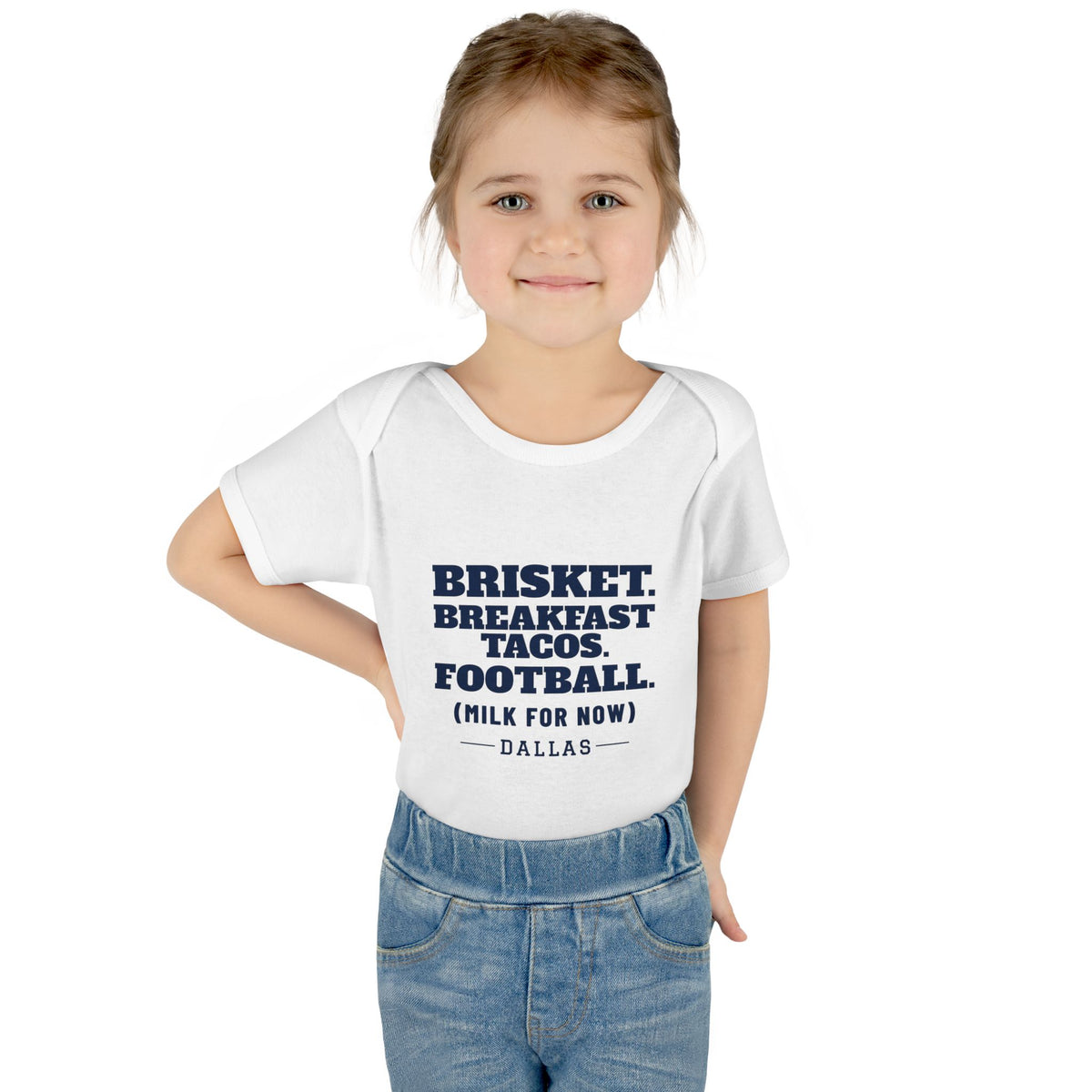 Milk For Now Baby Bodysuit — Dallas Football Edition