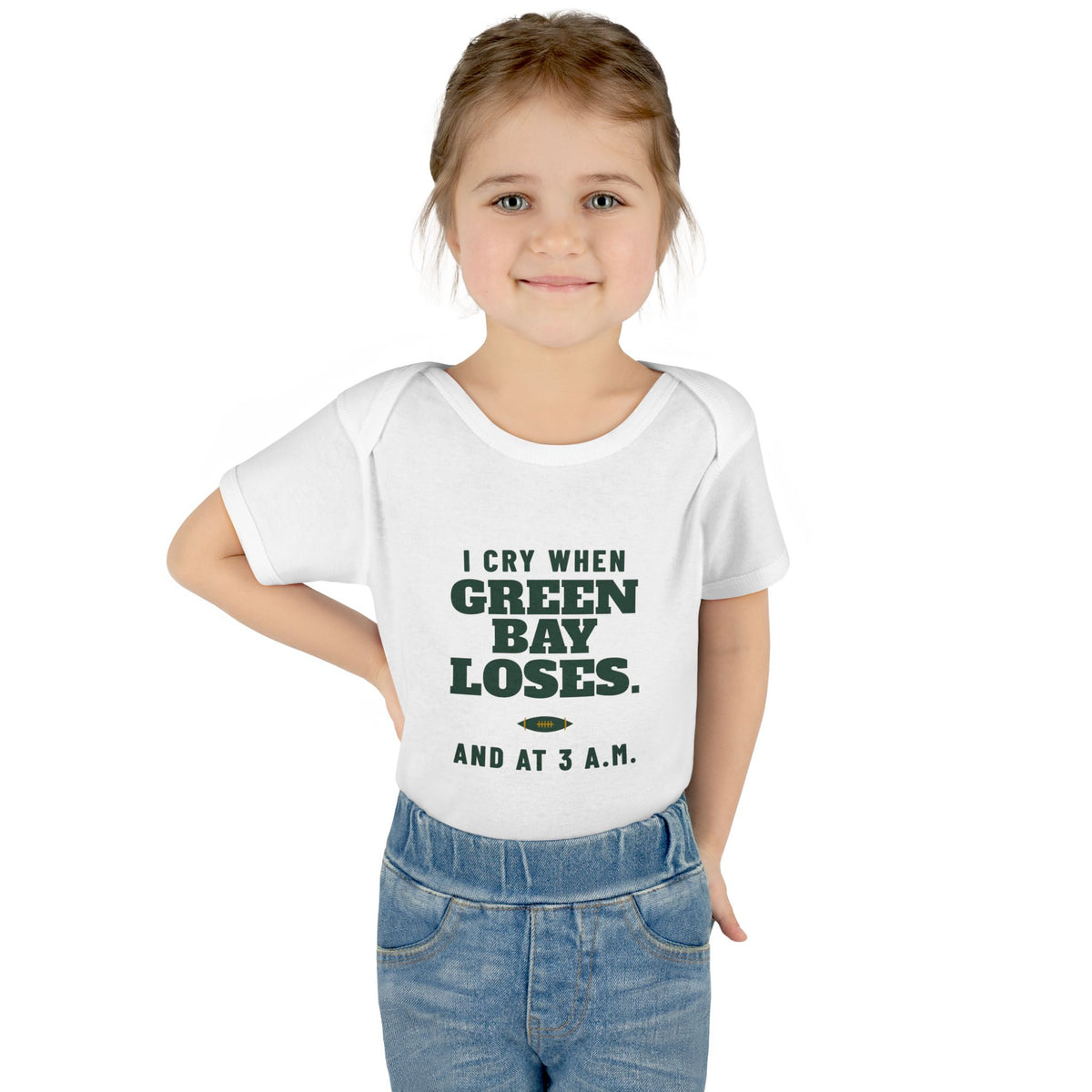 I Cry When Green Bay Loses Baby Bodysuit