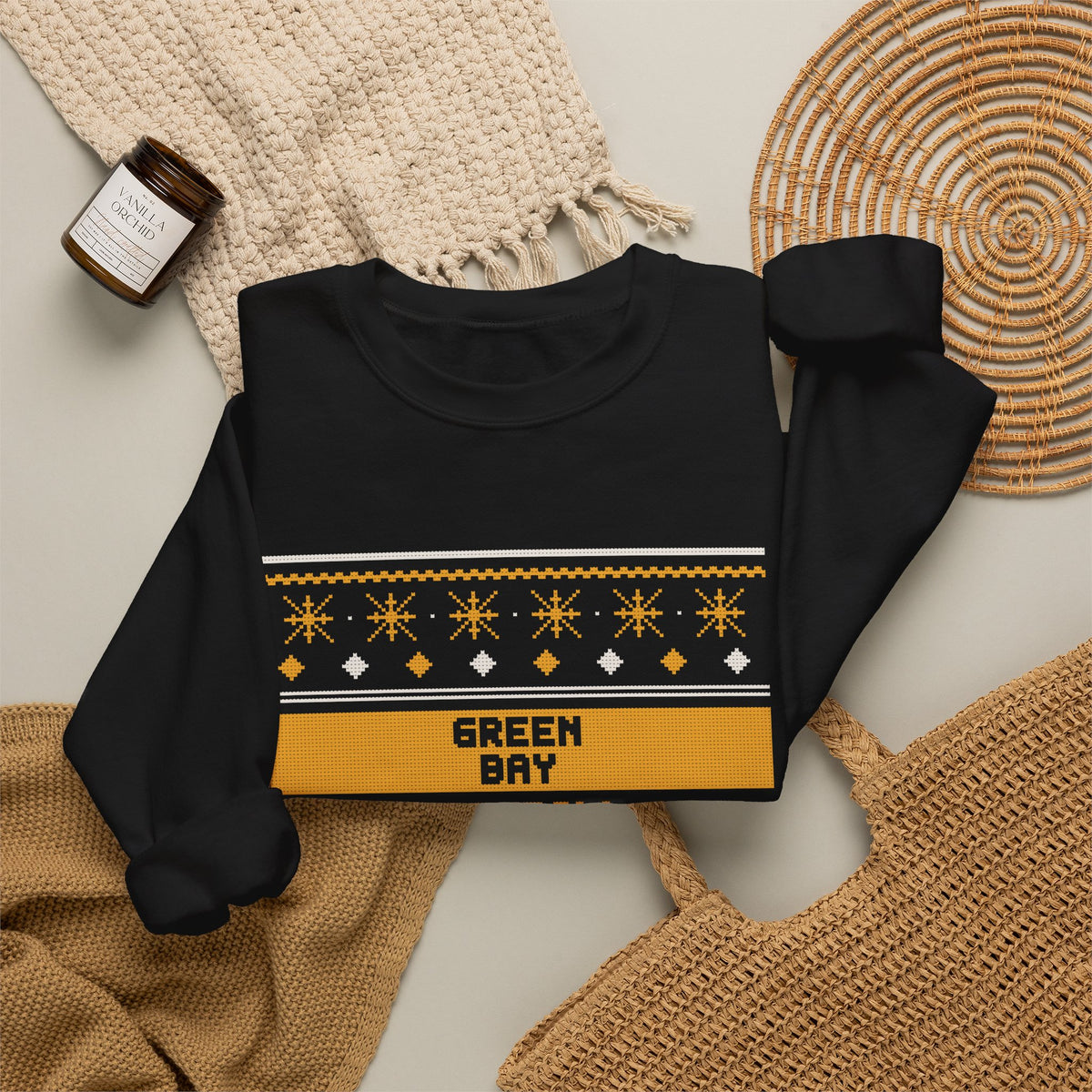 Ugly Sweater Sweatshirt — Green Bay Football Edition