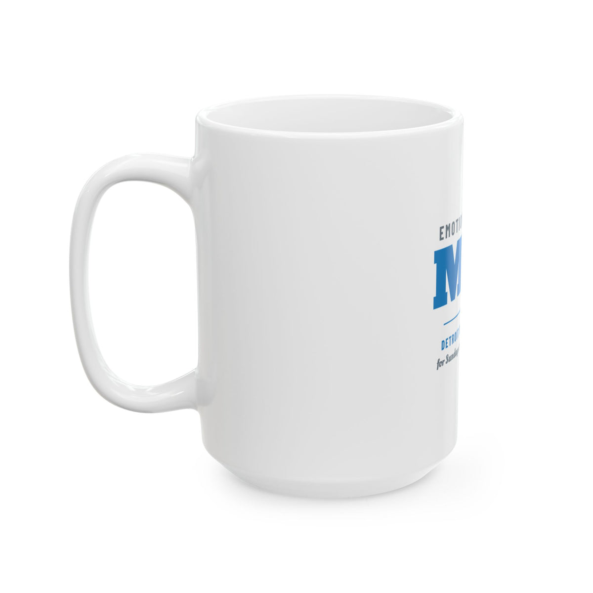 Emotional Support Mug — Detroit Football Edition