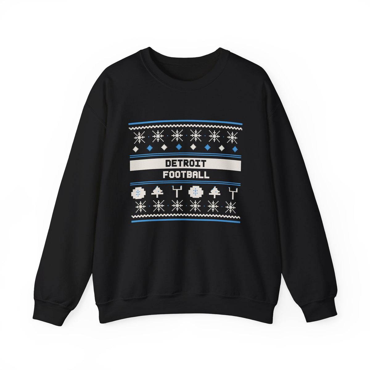 Ugly Sweater Sweatshirt — Detroit Football Edition