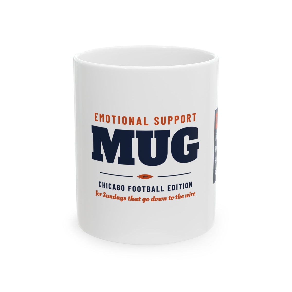 Emotional Support Mug — Chicago Football Edition