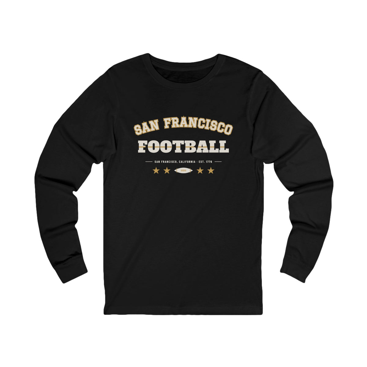 Retro Varsity Long Sleeve Tee — San Francisco Football Edition
