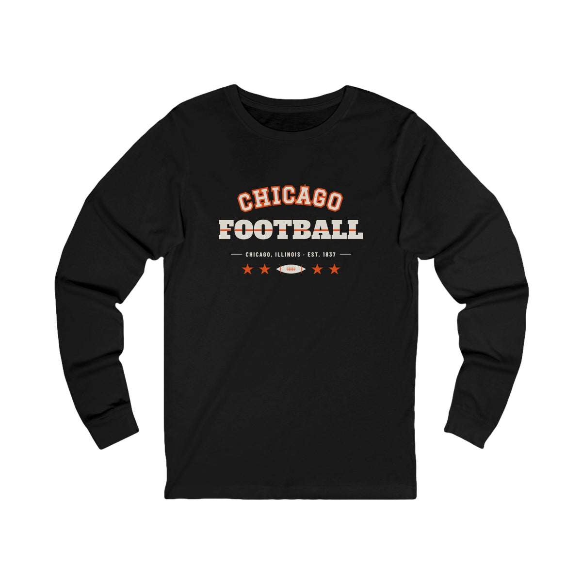 Retro Varsity Long Sleeve Tee — Chicago Football Edition